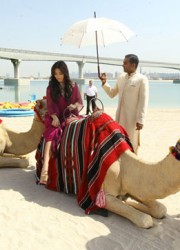 Kim Kardashian at Camel Ride