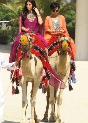 Kim Kardashian at Camel Ride