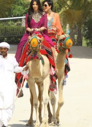 Kim Kardashian at Camel Ride