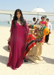 Kim Kardashian at Camel Ride