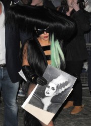 Lady Gaga in Hair Dress In London