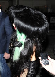 Lady Gaga in Hair Dress In London