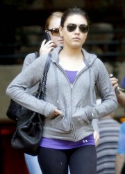 Mila Kunis in Spandex Out in Hollywood