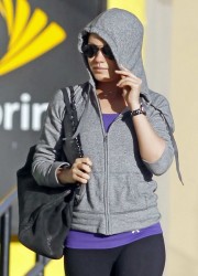 Mila Kunis in Spandex Out in Hollywood