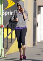 Mila Kunis in Spandex Out in Hollywood