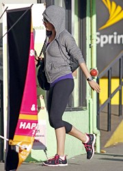 Mila Kunis in Spandex Out in Hollywood