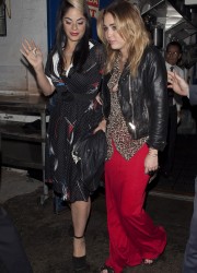 Miley Cyrus at The Little Door Restaurant