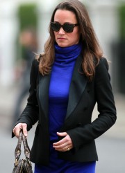 Pippa Middleton in Blue Dress
