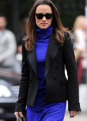 Pippa Middleton in Blue Dress