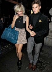 Pixie Lott Leaving Senkai Restaurant in London