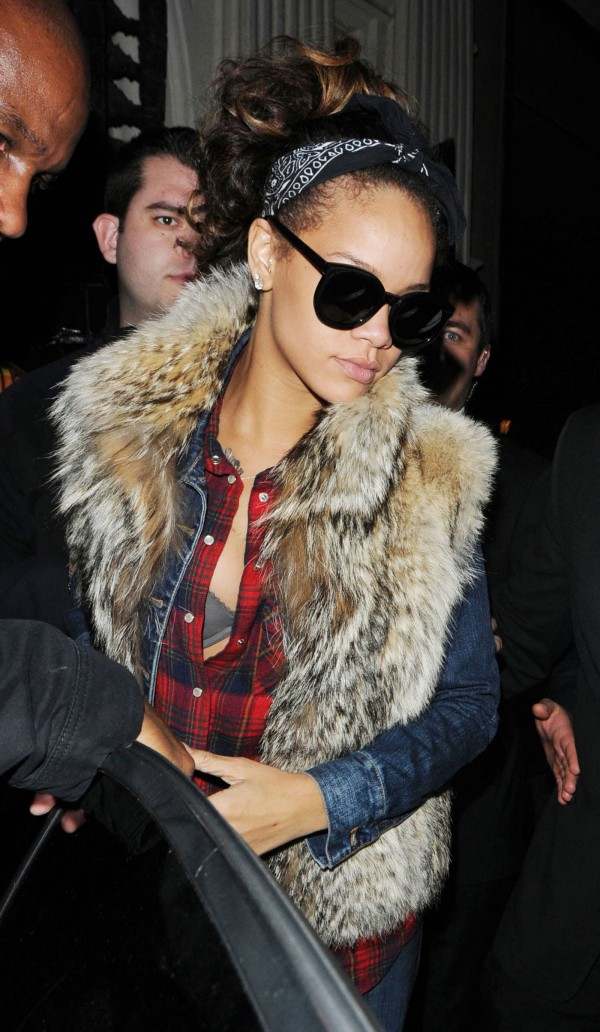 Rihanna at Mahiki Club in London