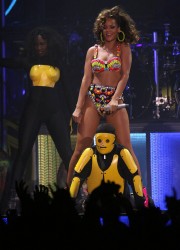 Rihanna performs at The Liverpool Echo Arena