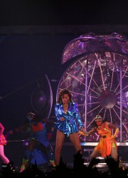 Rihanna performs at The Liverpool Echo Arena