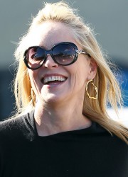 Sharon Stone at The Tavern Restaurant in Brentwood