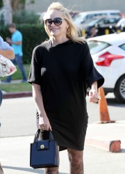 Sharon Stone at The Tavern Restaurant in Brentwood