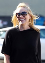Sharon Stone at The Tavern Restaurant in Brentwood