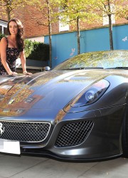 Tamara Ecclestone Poses with Ferrari 599 for Billion $$ Girl Show