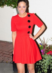 Tulisa Contostavlos in Red Dress