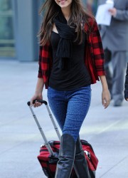 Victoria Justice at Heathrow