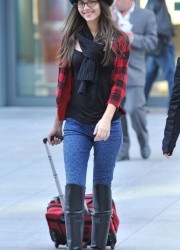 Victoria Justice at Heathrow