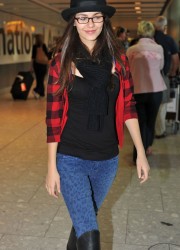Victoria Justice at Heathrow