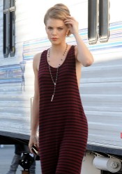 AnnaLynne McCord On 90210 Set in LA