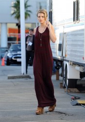 AnnaLynne McCord On 90210 Set in LA