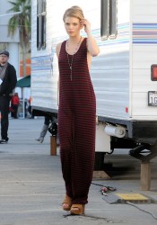 AnnaLynne McCord On 90210 Set in LA