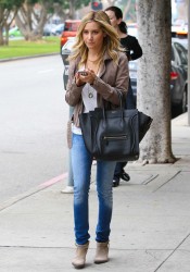 Ashley Tisdale Outside The Coral Tree Cafe in Brentwood
