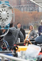 Catherine Zeta Jones On Set of Broken City in New York