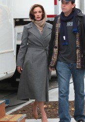Catherine Zeta Jones On Set of Broken City in New York