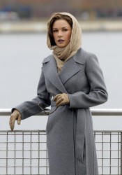 Catherine Zeta Jones On Set of Broken City in New York