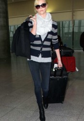 Charlize Theron Arriving at JFK Airport