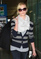 Charlize Theron Arriving at JFK Airport