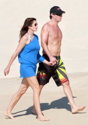 Cindy Crawford on the Beach in Los Cabos