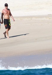 Cindy Crawford on the Beach in Los Cabos