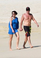 Cindy Crawford on the Beach in Los Cabos