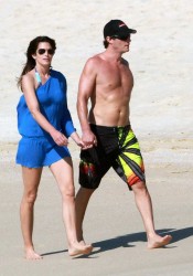 Cindy Crawford on the Beach in Los Cabos