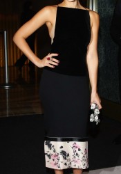 Jessica Alba Attends the Armani Hotel Milano Opening