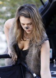 Jessica Alba Cleavy at Hot Halloween Costume