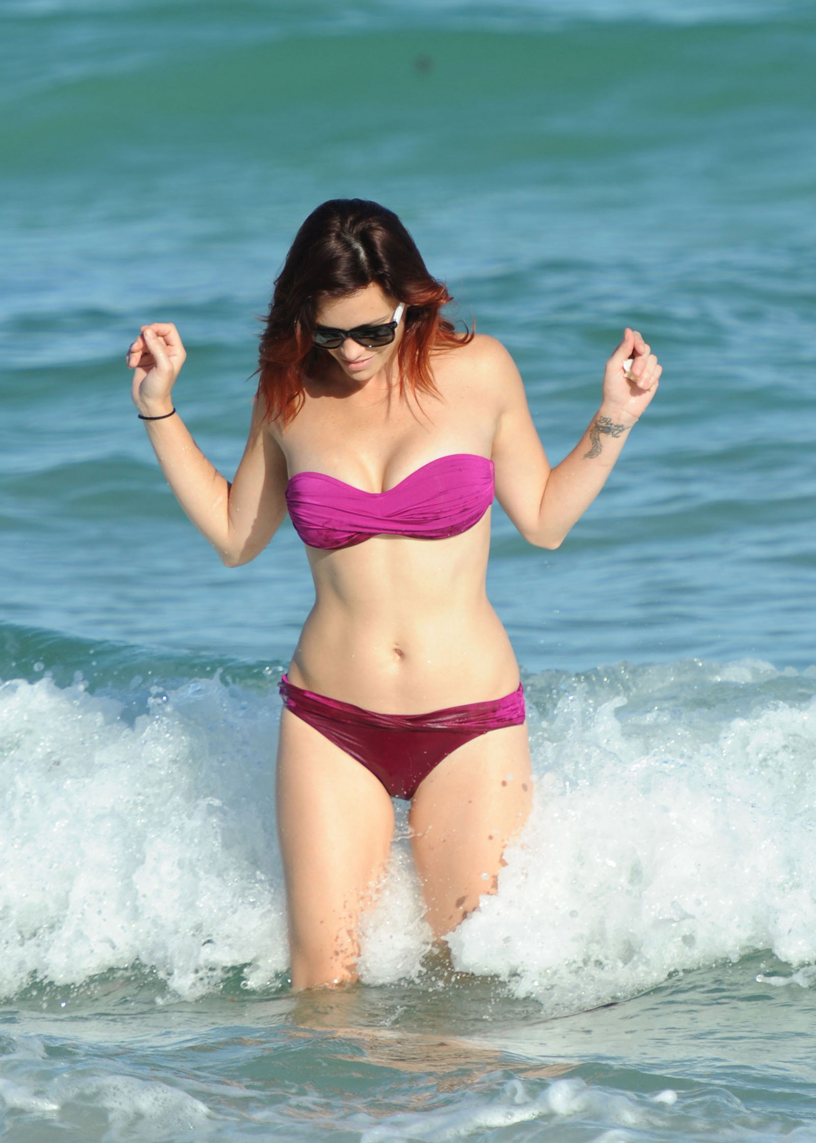Jessica Sutta in Bikini on Miami Beach.