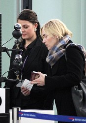 Kate Winslet Arrives at Heathrow Airport