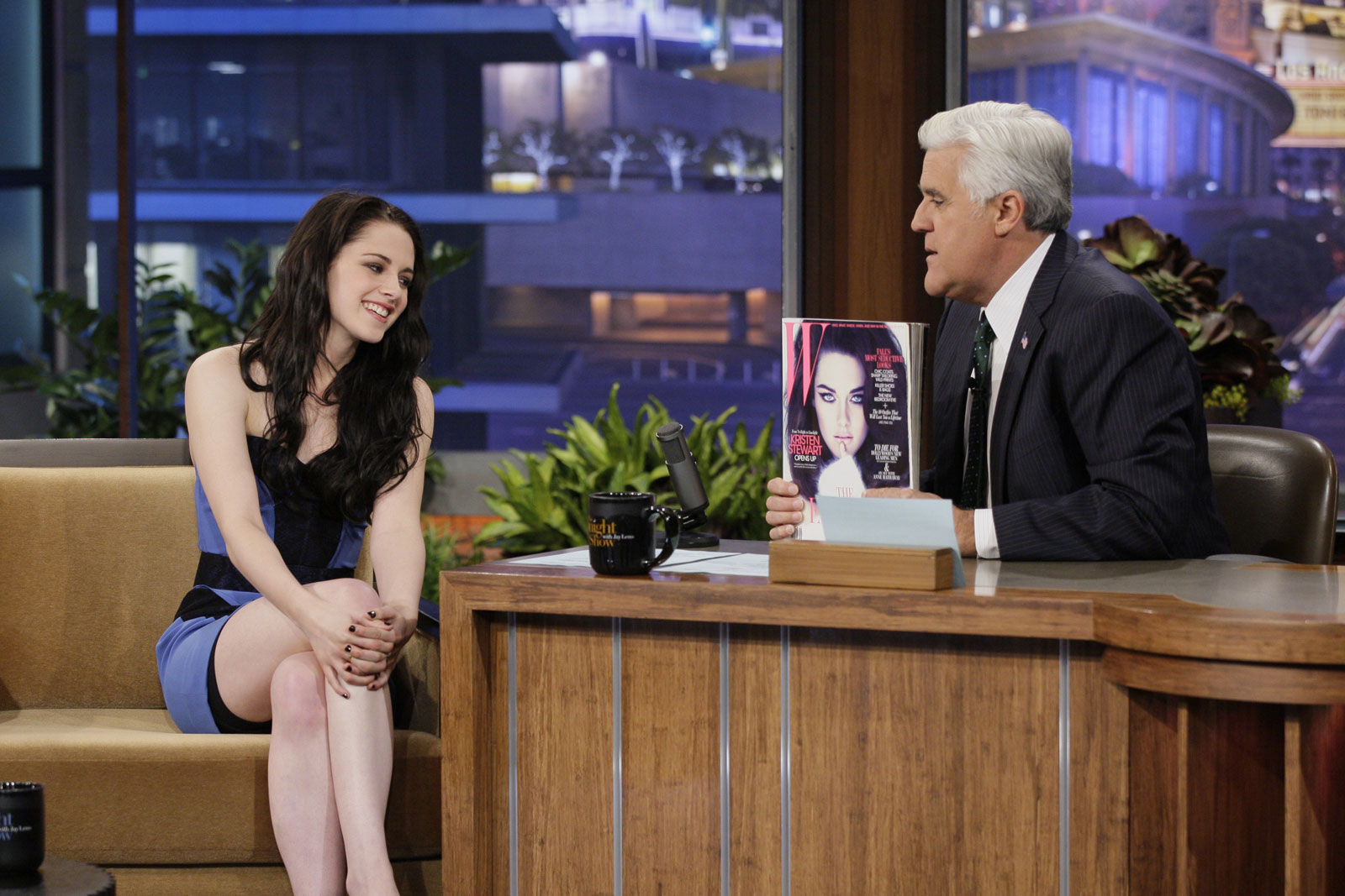 Kristen Stewart at The Tonight Show With Jay Leno.