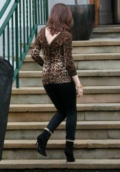 Kylie Minogue Arriving at Abbey Road Studios in London