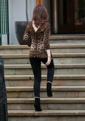 Kylie Minogue in tight pants Arriving at Abbey Road Studios in London