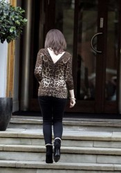 Kylie Minogue Arriving at Abbey Road Studios in London