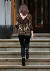 Kylie Minogue Arriving at Abbey Road Studios in London