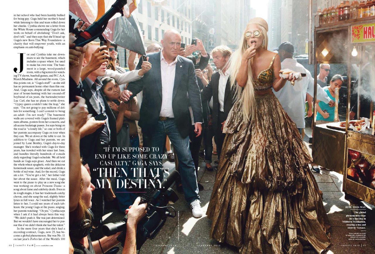 Lady Gaga Covers Vanity Fair Magazine January 2012 Issue – HawtCelebs