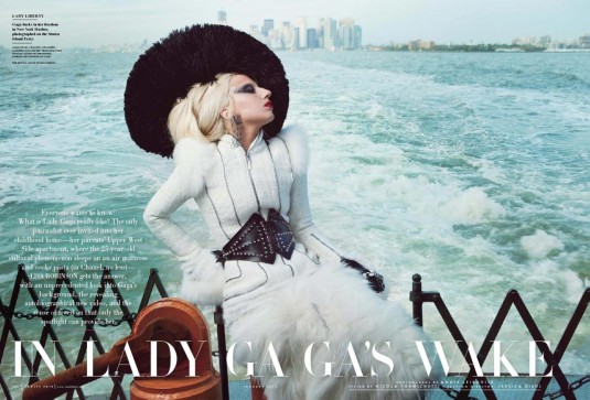 Lady Gaga Covers Vanity Fair Magazine January 2012 Issue