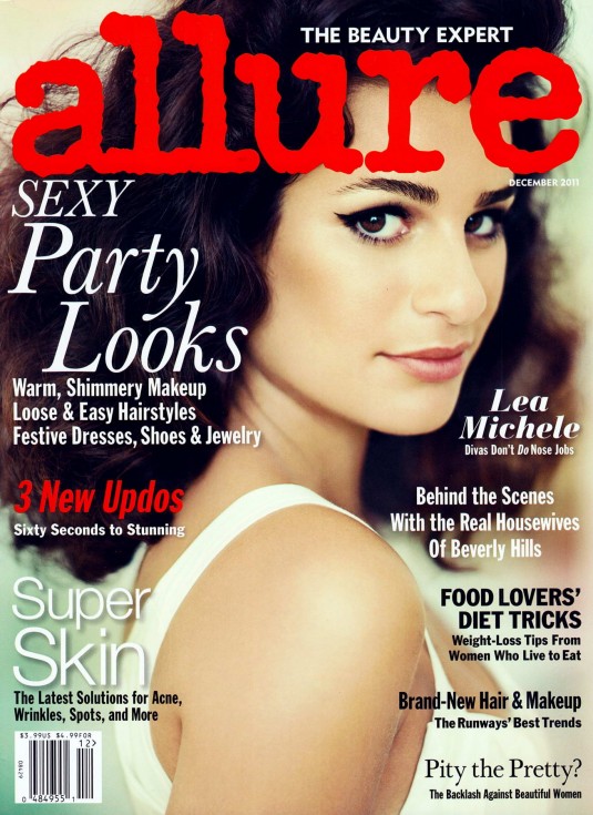 Lea Michele Covers Allure Magazine December 2011 Issue